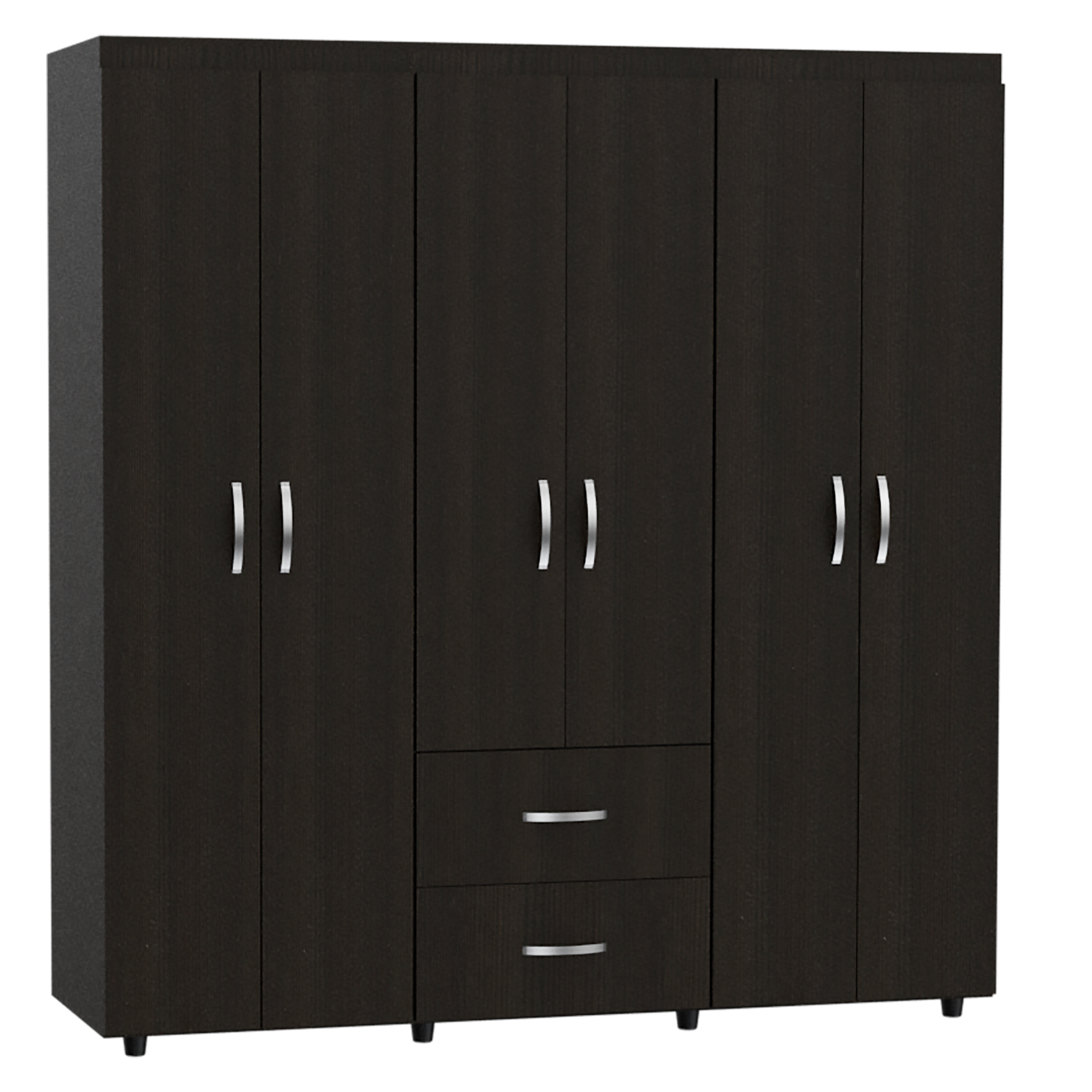 Closet Bariloche Color Wengue Negro Para Dormitorio