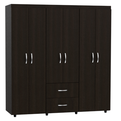 Closet Bariloche Color Wengue Negro Para Dormitorio