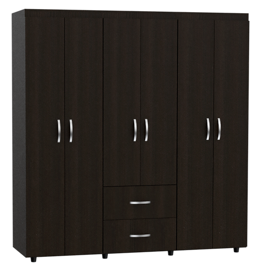 Closet Bariloche Color Wengue Negro Para Dormitorio