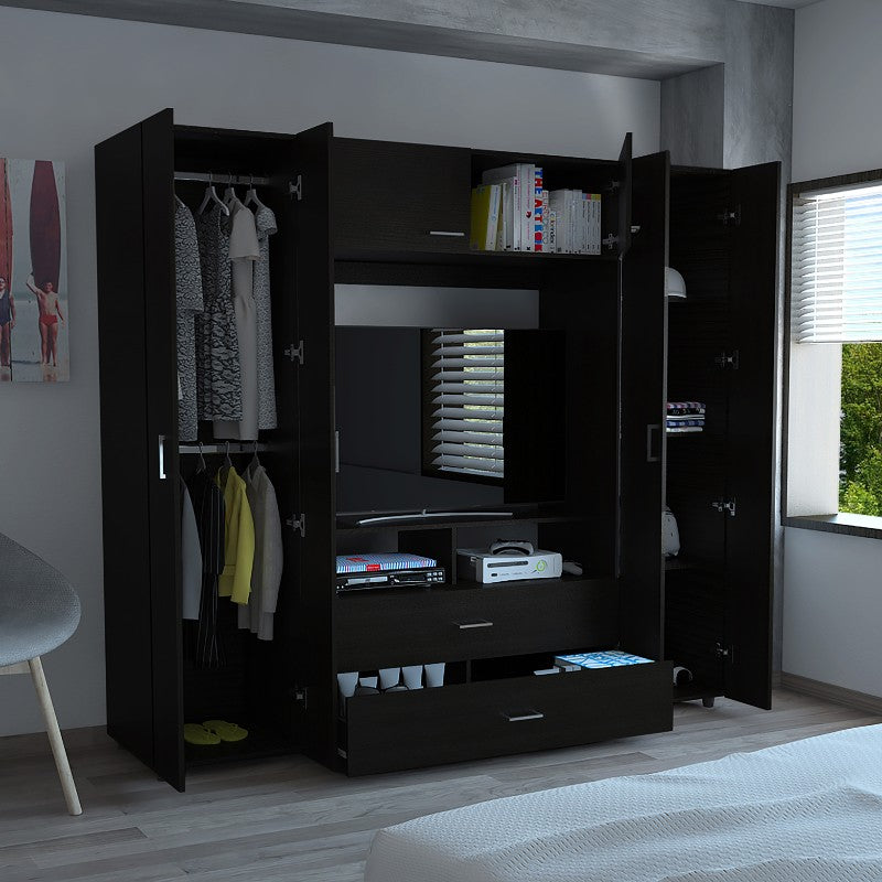 Closet Manila Z Color 200 Wengue Para Dormitorio