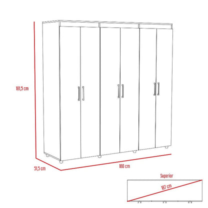 Closet Amatista Color Wengue Para Dormitorio