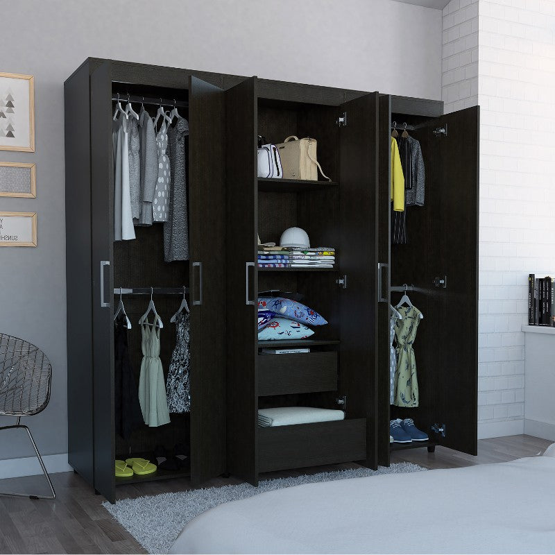 Closet Amatista Color Wengue Para Dormitorio