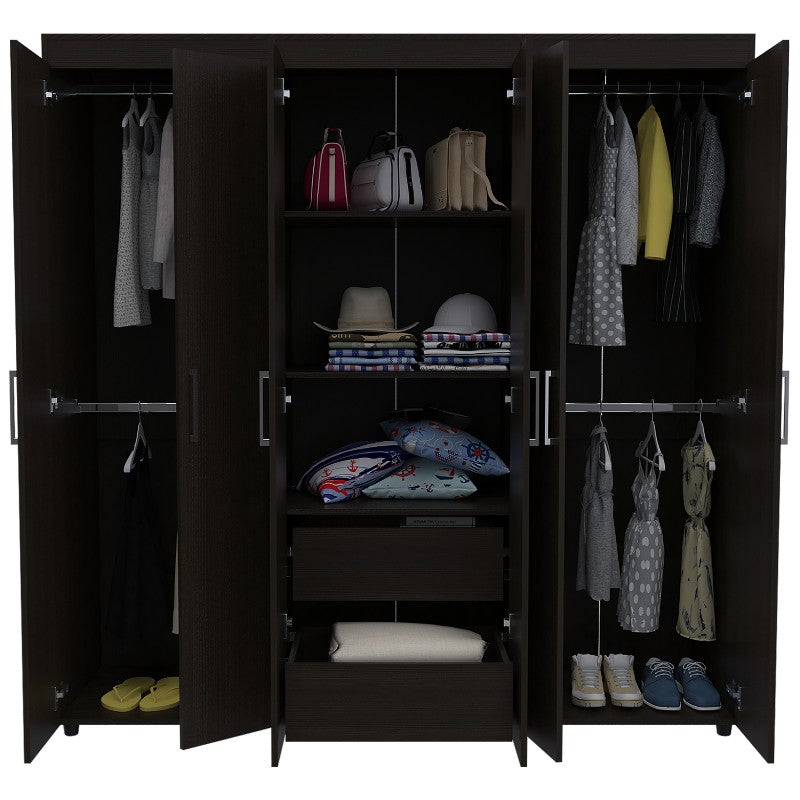 Closet Amatista Color Wengue Para Dormitorio