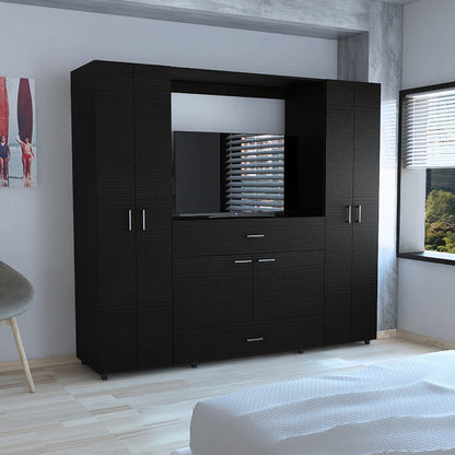 Closet Manila Z Color Wengue Para Dormitorio