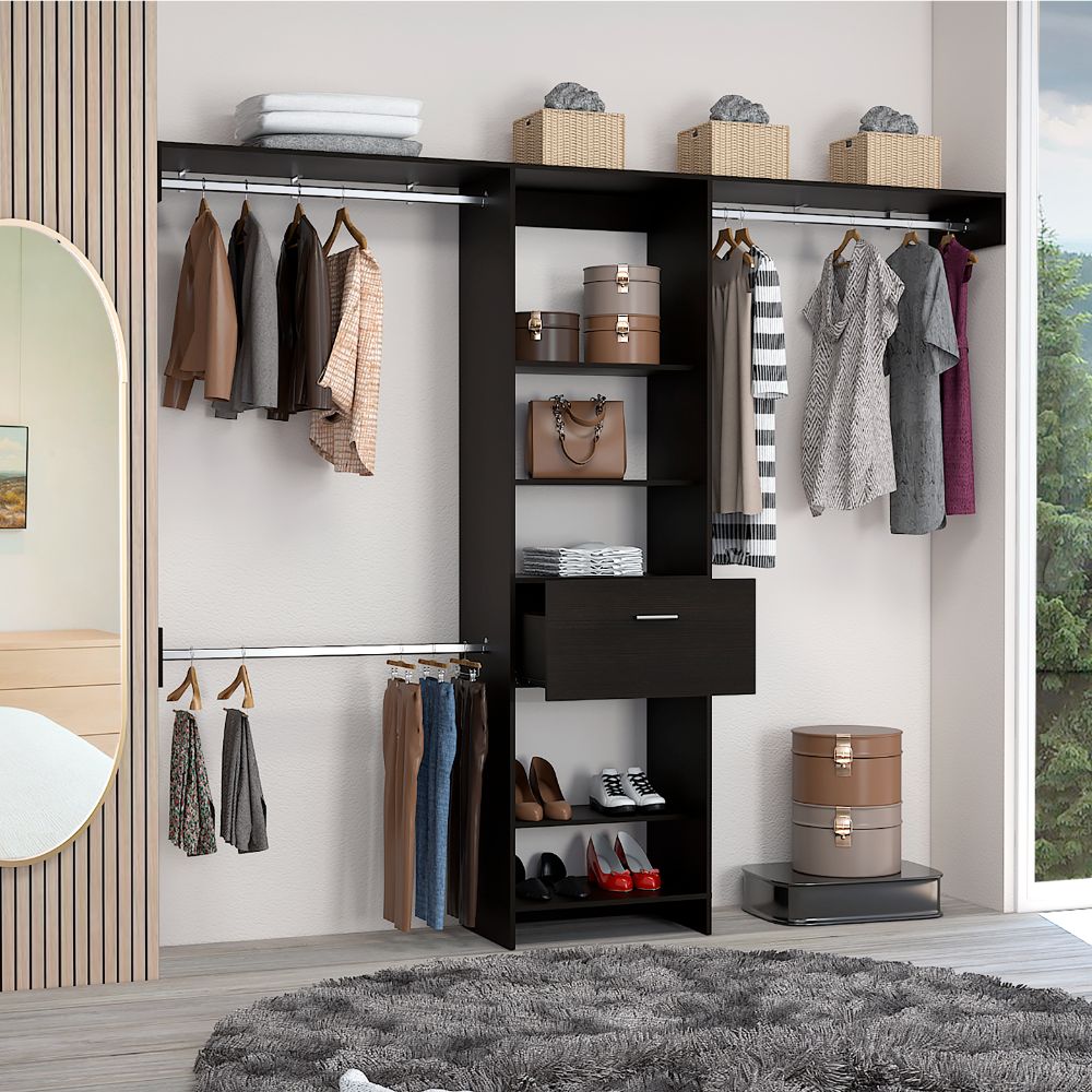 Closet Manchester Color Wengue Para Dormitorio