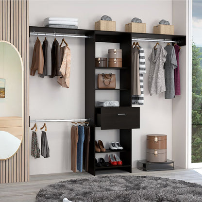 Closet Manchester Color Wengue Para Dormitorio