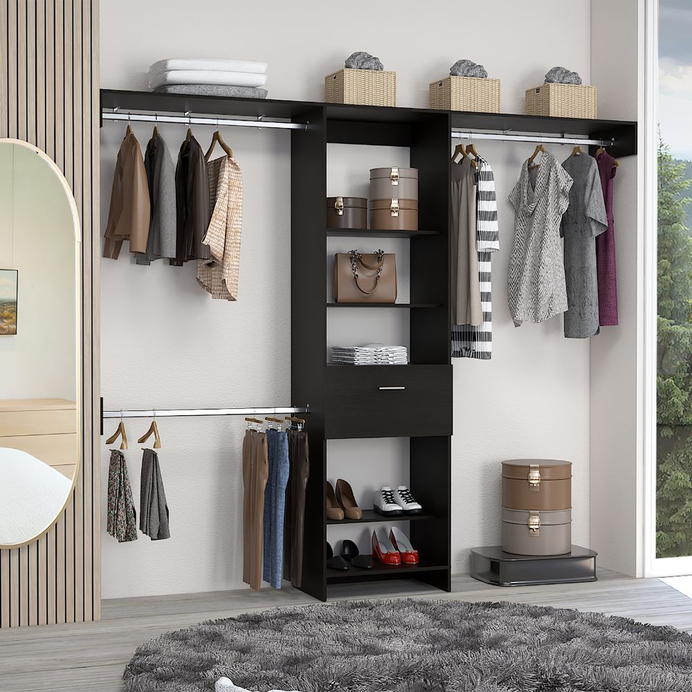 Closet Manchester Color Wengue Para Dormitorio