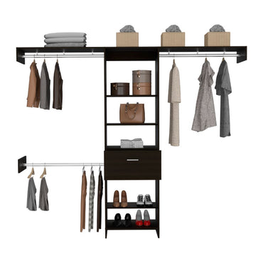 Closet Manchester Color Wengue Para Dormitorio