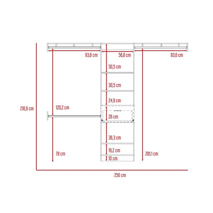 Closet Manchester Color Wengue Para Dormitorio