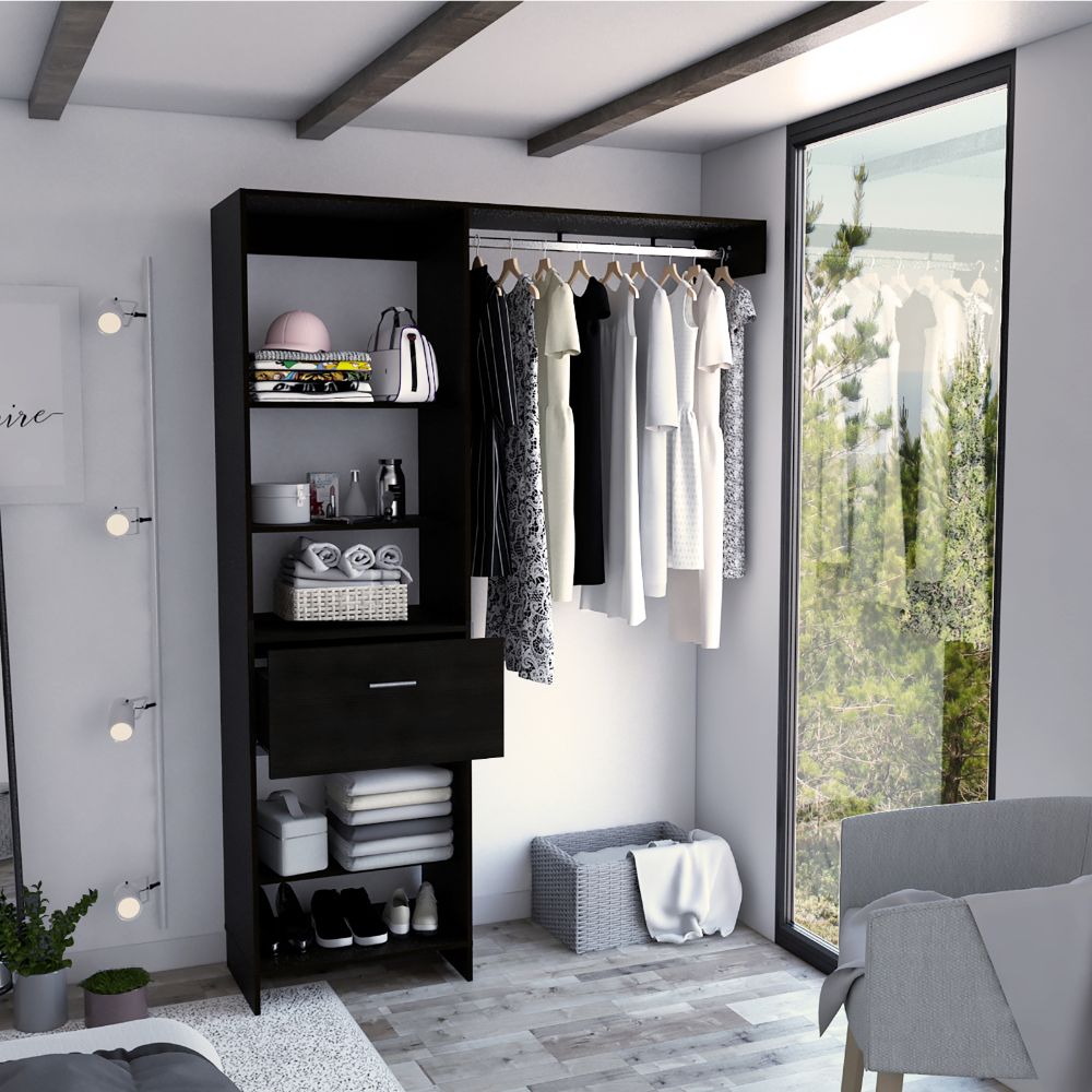 Closet Manchester Color Wengue Para Dormitorio