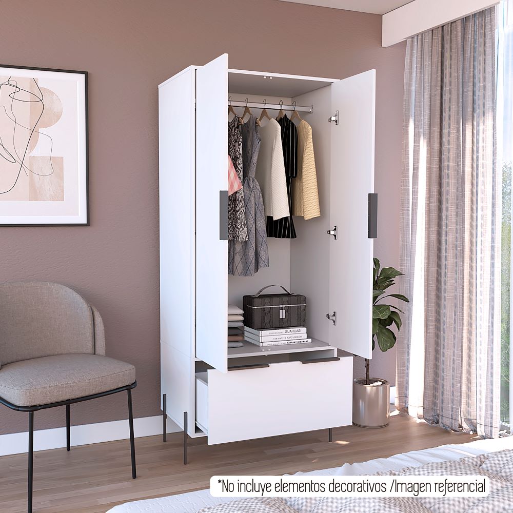 Closet White Collection Color Blanco Para Dormitorio