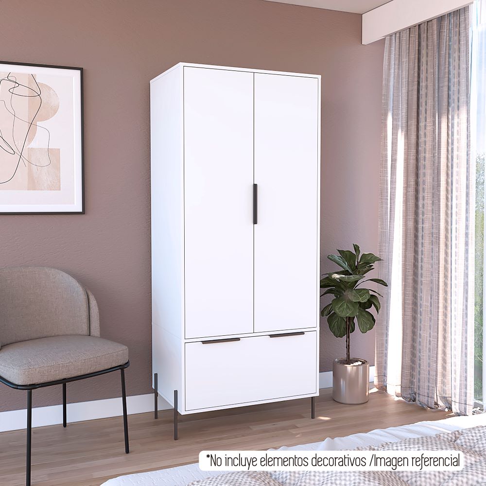 Closet White Collection Color Blanco Para Dormitorio