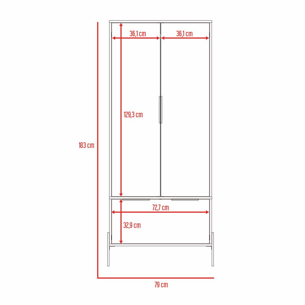 Closet White Collection Color Blanco Para Dormitorio