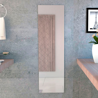 Espejo Sencillo Amalfi Color Gris Para Baño