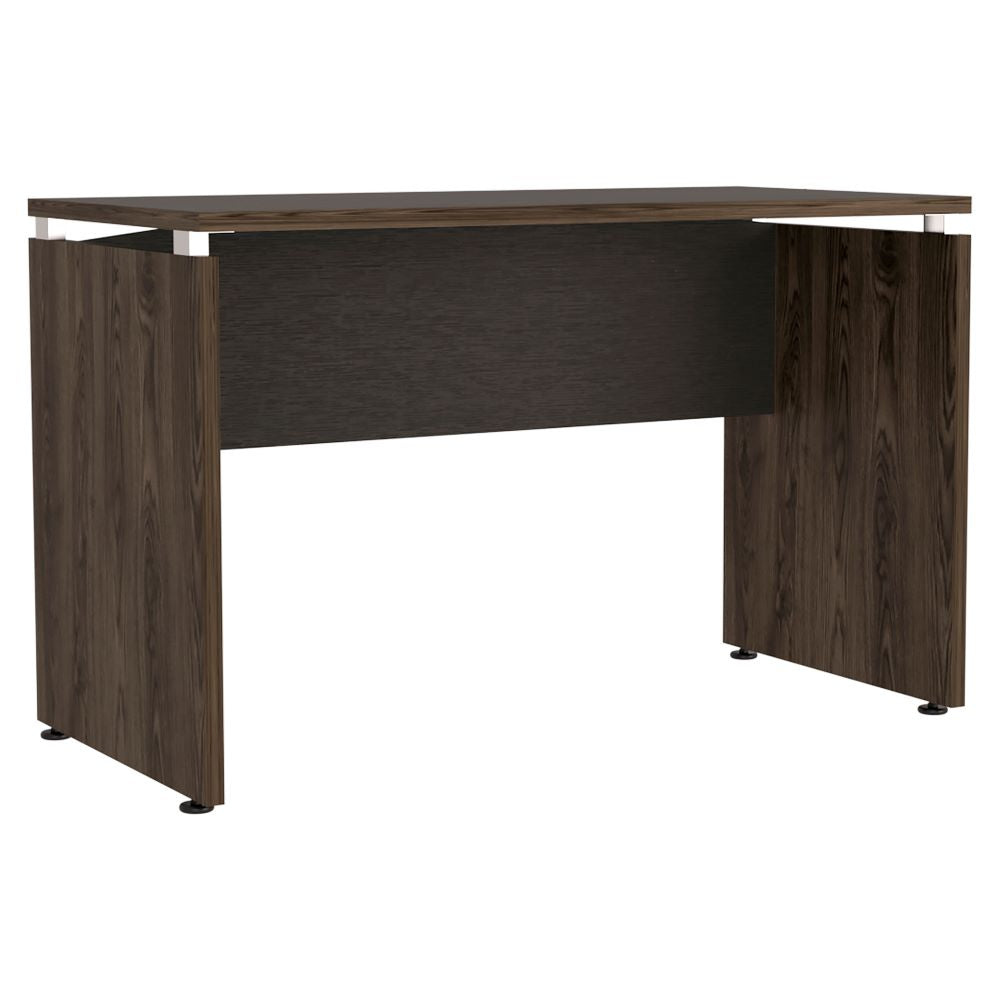 Mesa Escritorio Home Office Color Negro Soft y Coñac Para Oficina