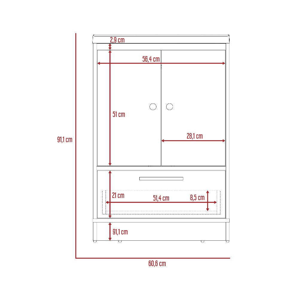 Mueble Optimizador Lavamanos Color Bath Bi Color Para Baño