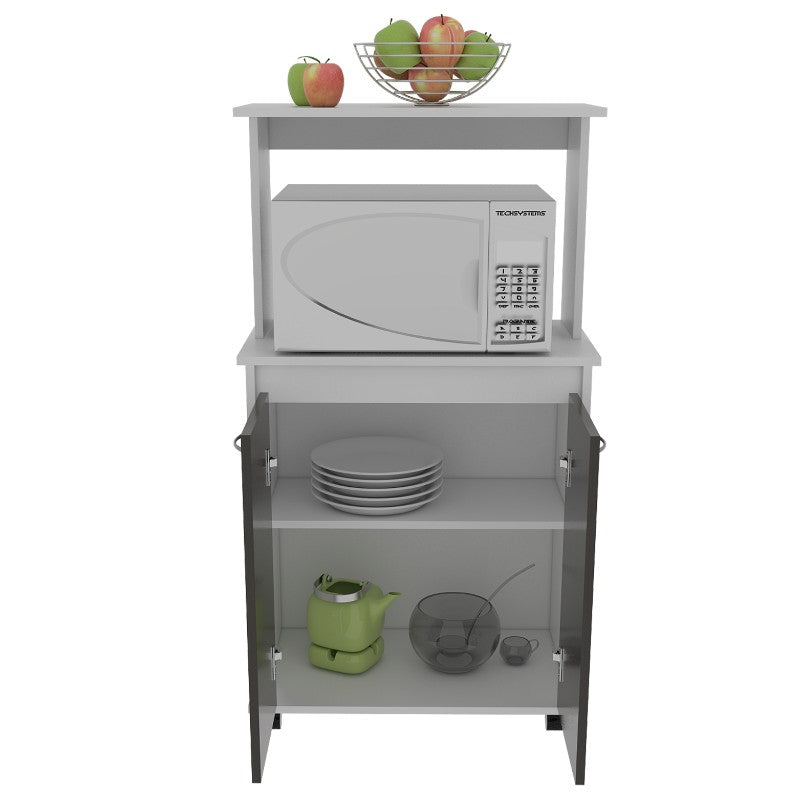 Mueble de Cocina Kitchen Color Blanco y Wengue Para Cocina