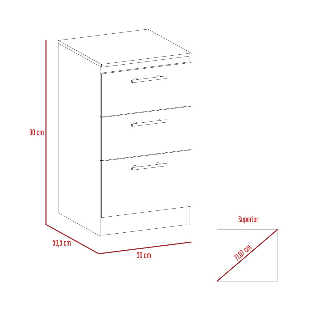 Combo Manchester, Blanco, incluye mueble inferior y mueble sobre campana