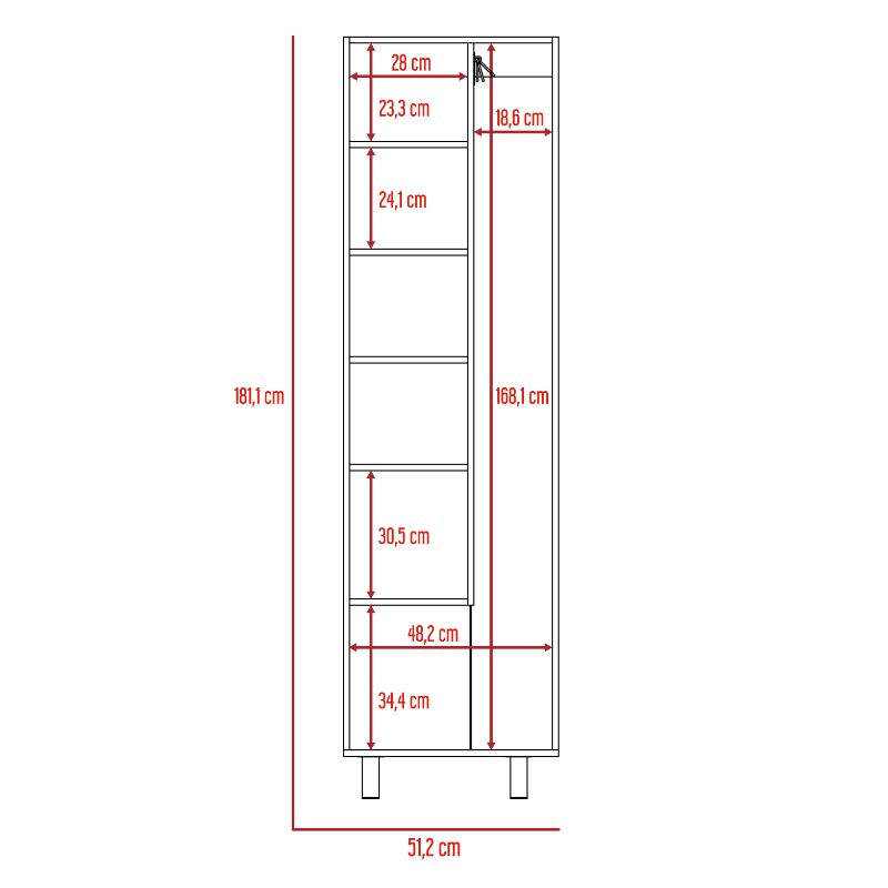 Mueble de Aseo Nala Color Blanco Marquez Para Cocina