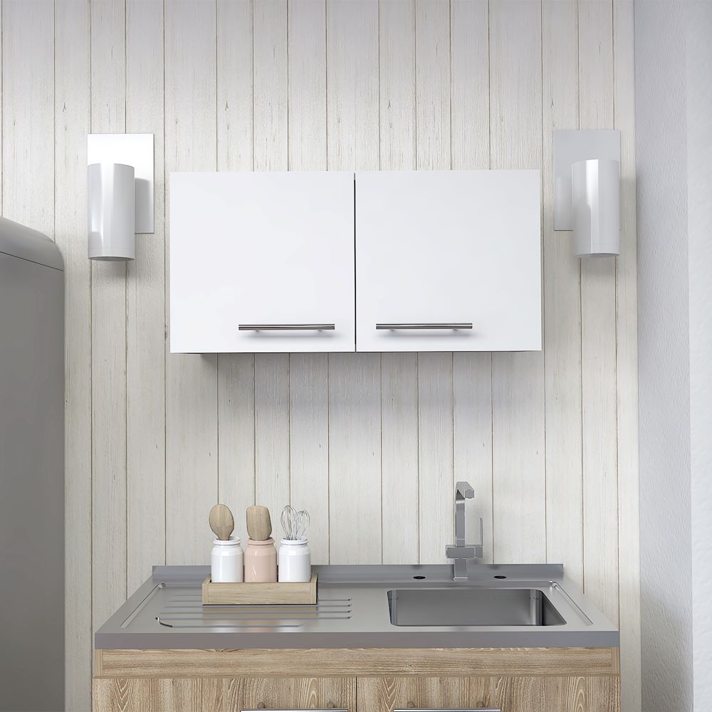 Mueble Sobre Campana Color Manchester Blanco Para Cocina