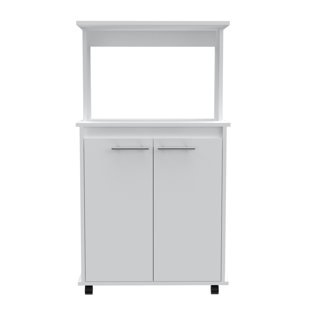 Auxiliar Microondas Manchester Color Blanco Para Cocina