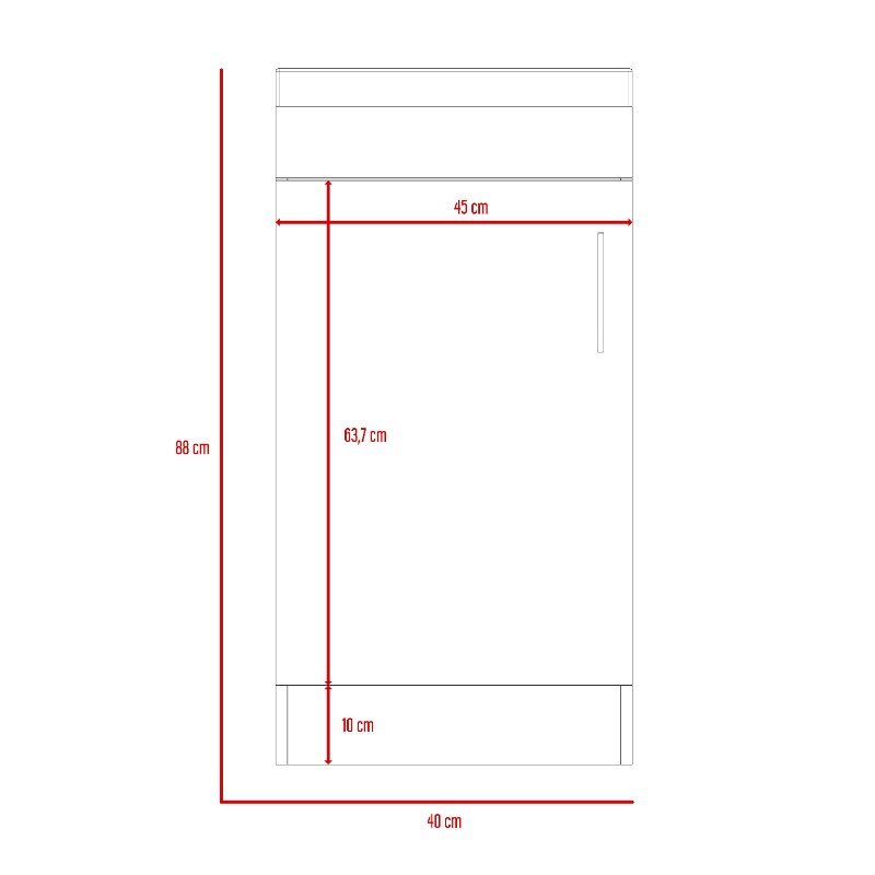 Mueble de Lavamanos Madrid Color Miel Para Baño