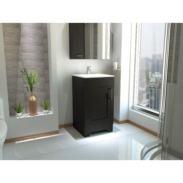 Mueble de Lavamanos Barcelona Color Wengue Para Baño