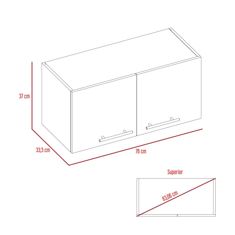 Mueble Sobre Campana Manchester Color Wengue Para Cocina