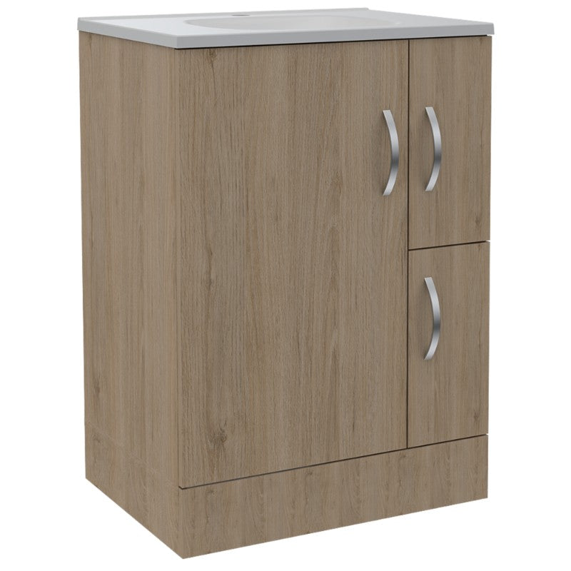 Mueble de Baño Vanguard Color Rovere y Blanco Para Baño