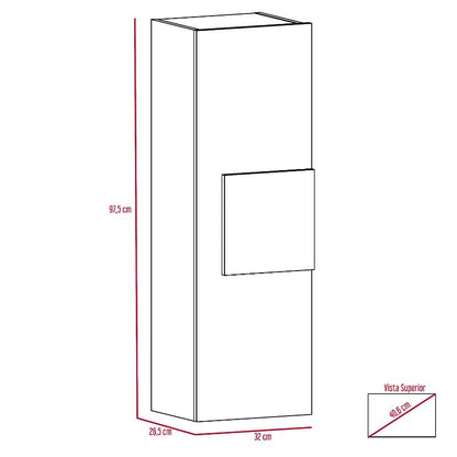 Optimizador de Baño Vanguard Color Rovere y Blanco Para Baño