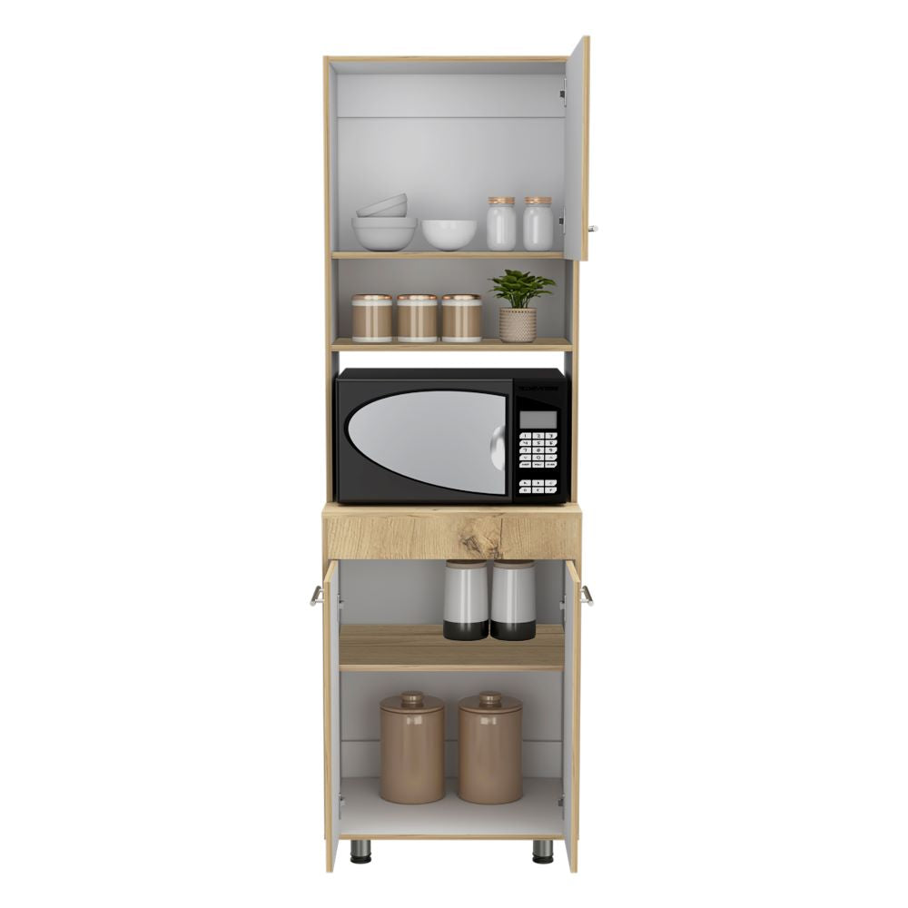 Modulo Kitchen Orion Color Duna y Blanco Para Cocina