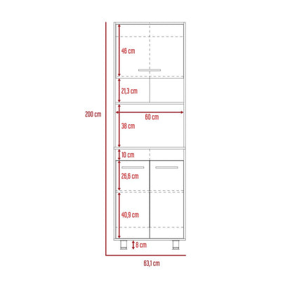 Modulo Kitchen Orion Color Duna y Blanco Para Cocina