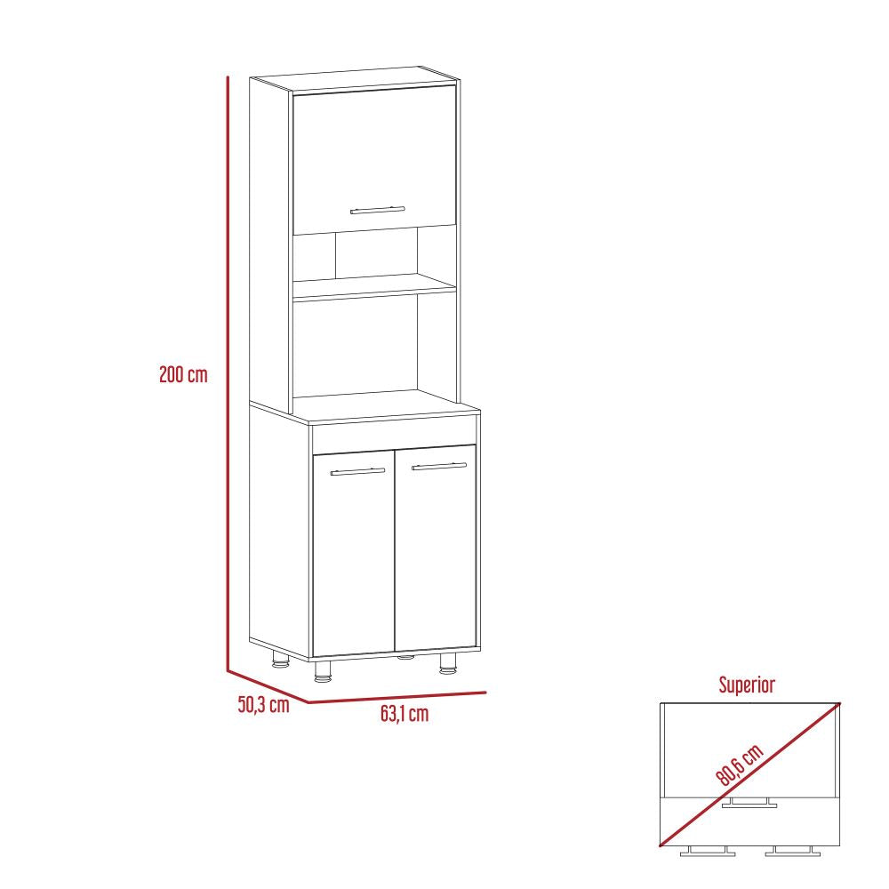 Modulo Kitchen Orion Color Duna y Blanco Para Cocina