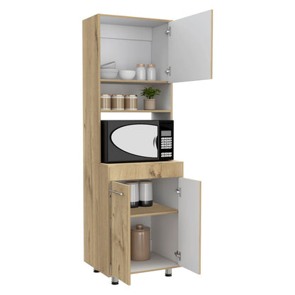 Modulo Kitchen Orion Color Duna y Blanco Para Cocina