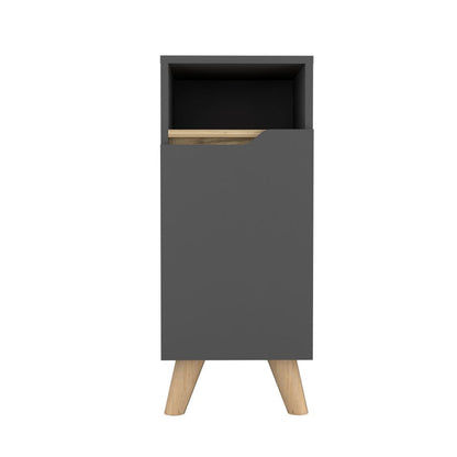 Mueble Auxiliar para Baño Laurent Color Plomo y Duna Para Baño