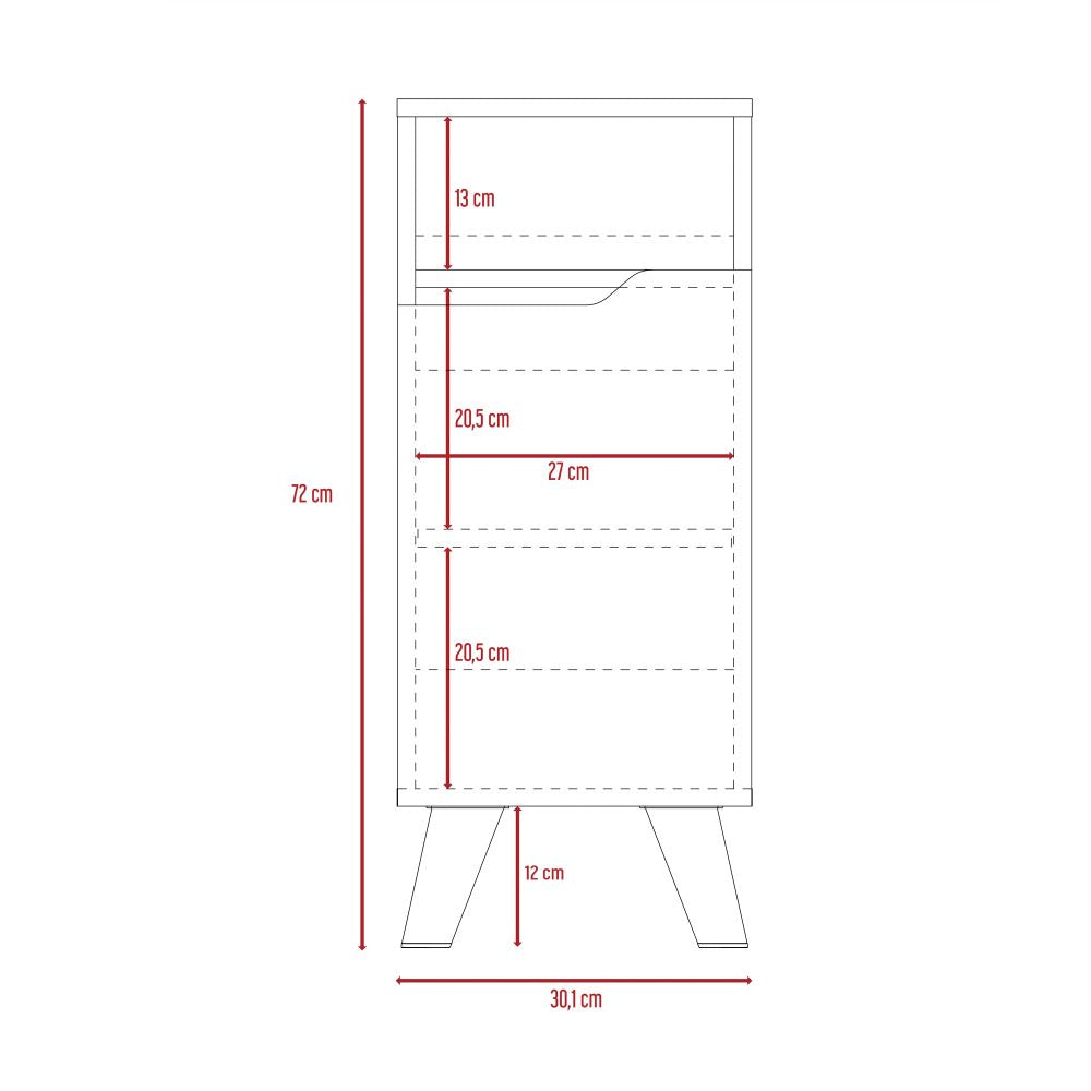 Mueble Auxiliar para Baño Laurent Color Plomo y Duna Para Baño