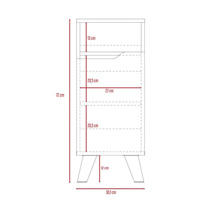 Mueble Auxiliar para Baño Laurent Color Plomo y Duna Para Baño