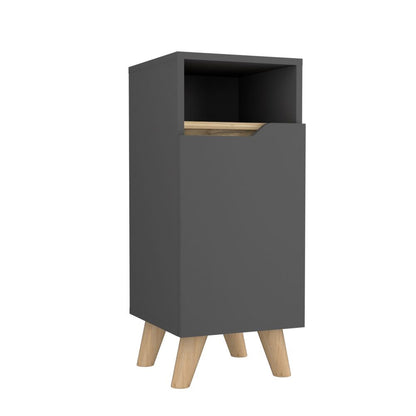 Mueble Auxiliar para Baño Laurent Color Plomo y Duna Para Baño