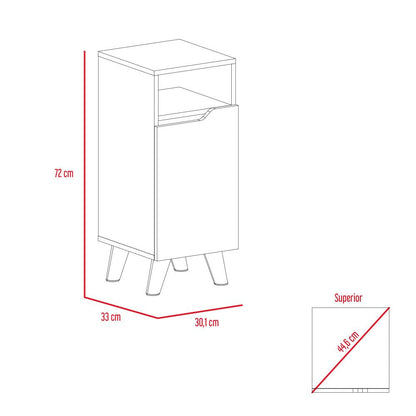 Mueble Auxiliar para Baño Laurent Color Plomo y Duna Para Baño