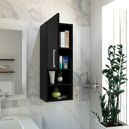 Mueble Auxiliar de Baño Barcelona Color Wengue Para Baño