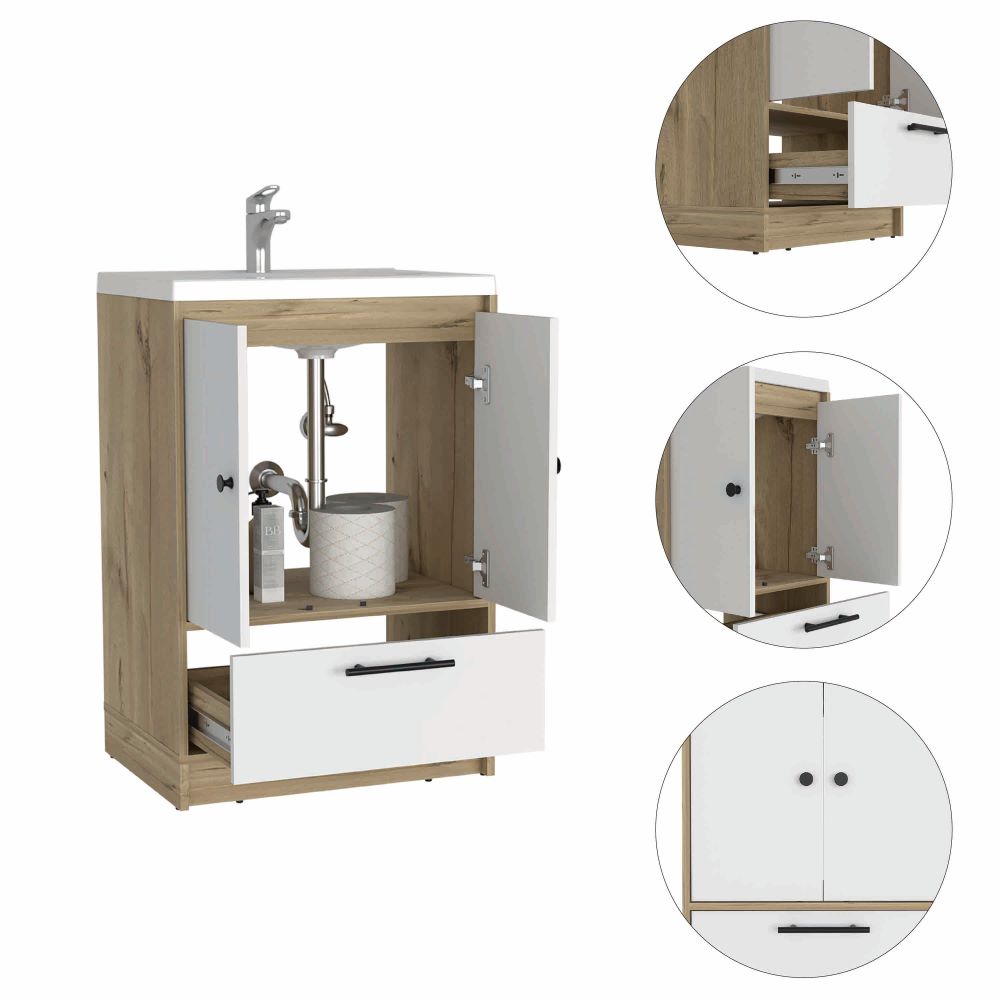 Mueble Optimizador Lavamanos Color Bath Bi Color B Para Baño