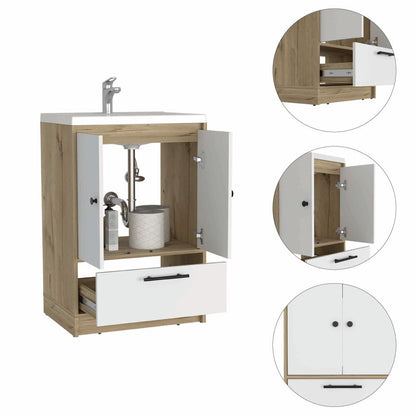 Mueble Optimizador Lavamanos Color Bath Bi Color B Para Baño