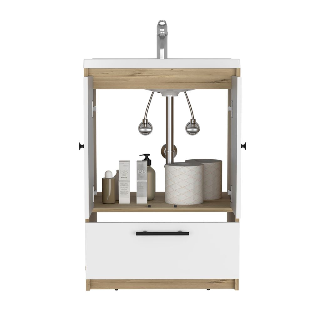 Mueble Optimizador Lavamanos Color Bath Bi Color B Para Baño