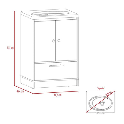Mueble Optimizador Lavamanos Color Bath Bi Color B Para Baño