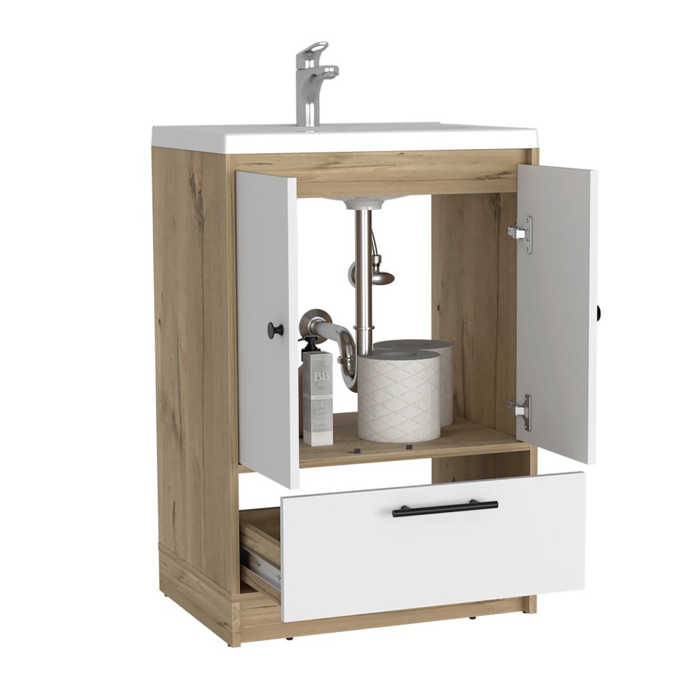 Mueble Optimizador Lavamanos Color Bath Bi Color B Para Baño