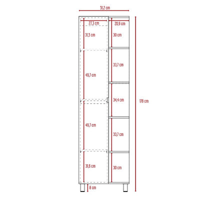 Optimizador Bath 300 Color Rovere y Blanco Para Baño