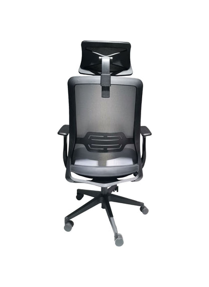 Silla Escritorio Livia Color Negro y Gris Para Oficina