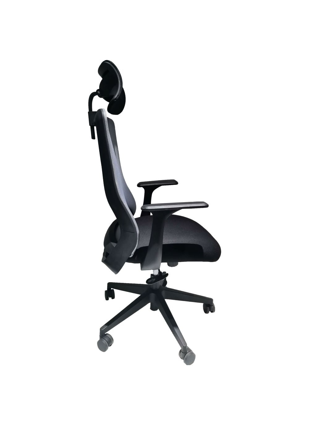 Silla Escritorio Livia Color Negro y Gris Para Oficina